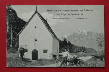 AK Steinach am Brenner / 1910-1930 / Motiv an der Huben Kapelle / am Wege ins Geschmitztal / Kirchdachspitze / Habicht / Tirol